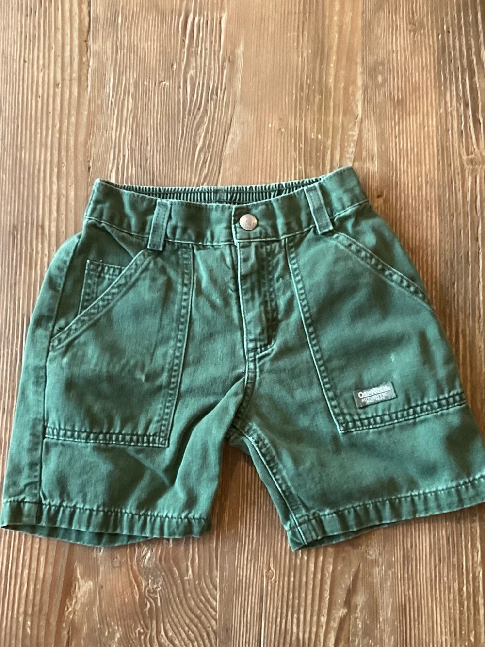 Vintage OshKosh B'gosh cotton Forest Green Cargo Shorts